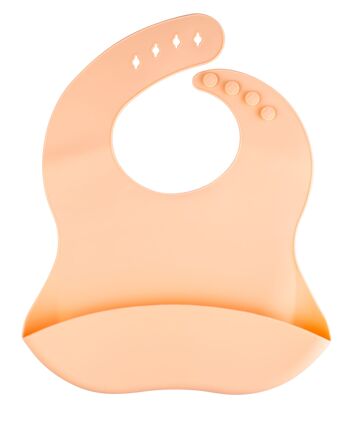 Bavoir en silicone pour bébé (gris) 1