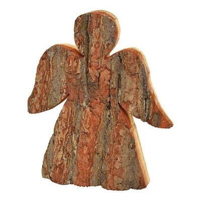 Angel bark made of wood natural (W / H / D) 19x23x4cm