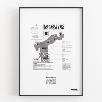 Affiche Vignoble du Languedoc-Roussillon 1