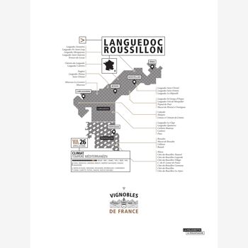 Affiche Vignoble du Languedoc-Roussillon 3