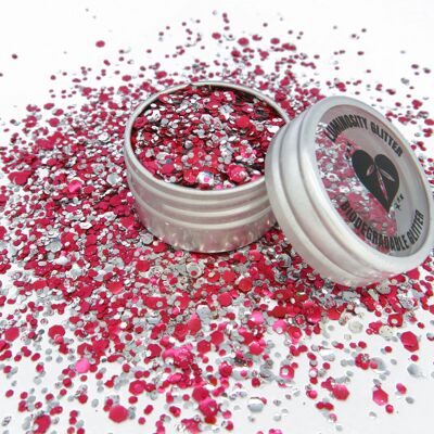 Candy Cane Eco Glitter Blend – Biologisch abbaubare Glittermischung