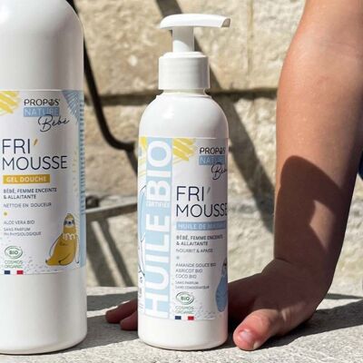 FRI'MOUSSE BIO-MASSAGEÖL – FÜR BABYS, KINDER, SCHWANGERE FRAUEN – 200ML