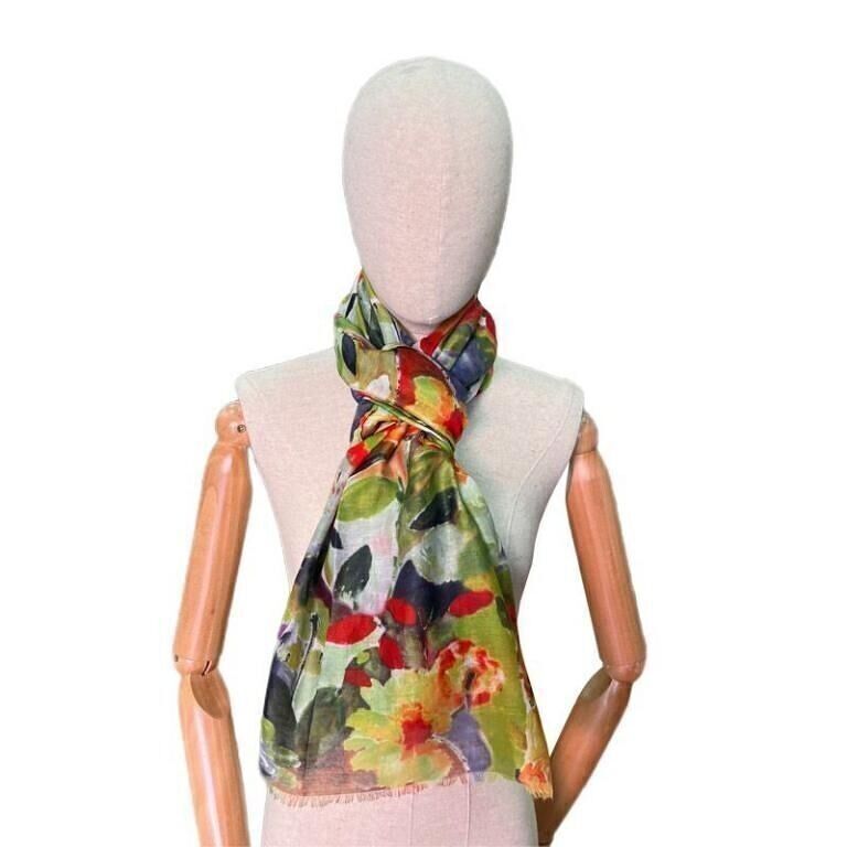 Amplio Fular Algodón con Impresión Digital y Bonito Diseño