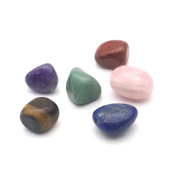 Ensemble de 7 pierres de méditation Chakra 1