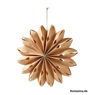 Star suspension in natural paper D 30 cm - CHRISTMAS DECORATION