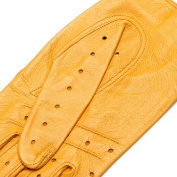 Gants en cuir jaune Messina 4