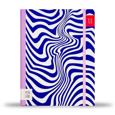 Carnet Pepa Lani A5 - Vagues bleu