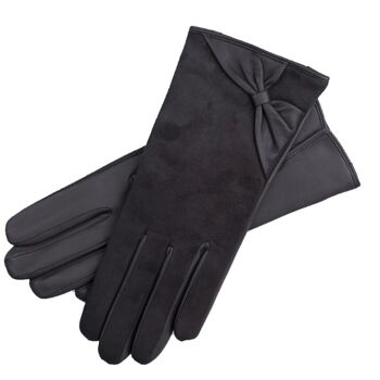 Gants en cuir Vittoria Gris Foncé 1