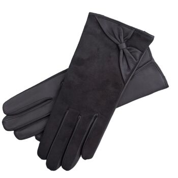 Gants en cuir Vittoria Gris Foncé 3