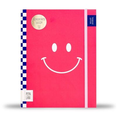 Pepa Lani Bullet Journal PRO – Smiley Pink