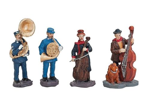 Miniatur Straßenmusikanten aus Poly