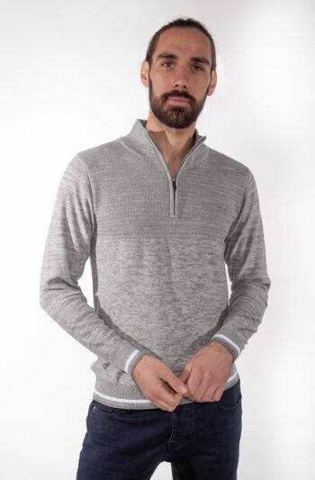 Pull homme col roulé