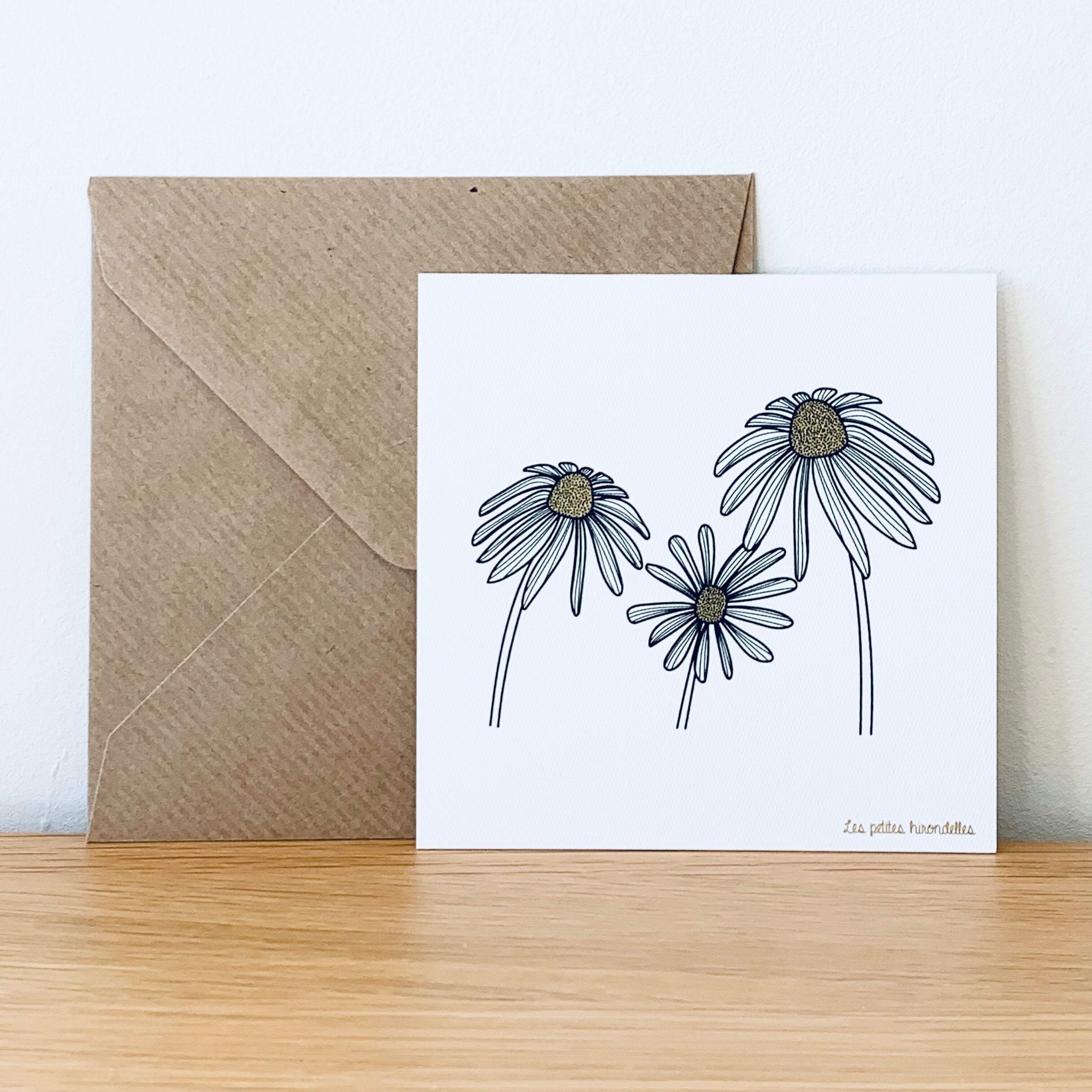 Karte - Gänseblümchen