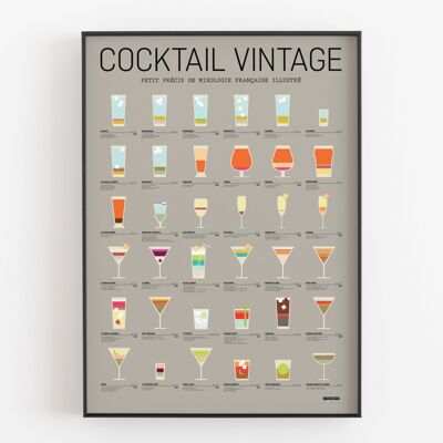 Affiche Cocktail vintage