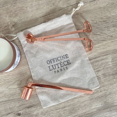 Rose Gold candle wick trimmer and snuffer (kit)
