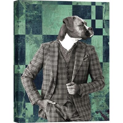 Quadro funky su tela: VizLab, Gentleman 1 (B&W)