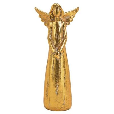 Engel aus Poly Gold (B/H/T) 13x31x8cm