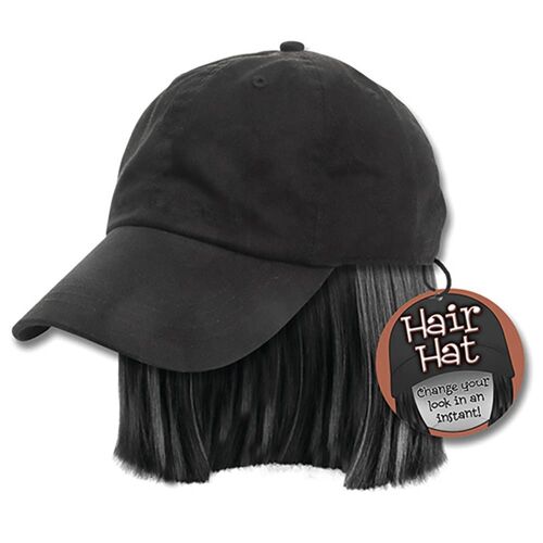 Black Hair Hat - Halloween, Novelty Gifts, Christmas