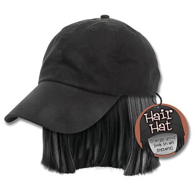 Chapeau de cheveux noirs - Halloween, Cadeaux de nouveauté, Noël