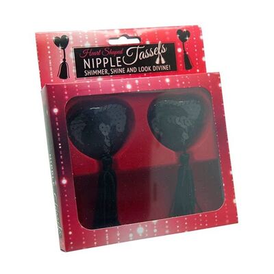 Black Nipple Tassels - Sexy Nipple Pasties for Women, Summer