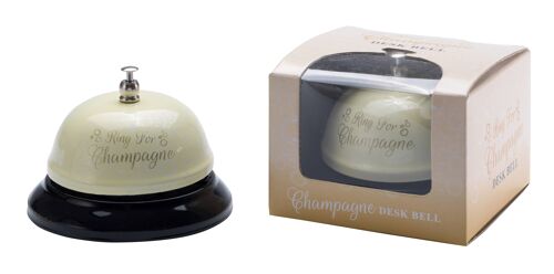 Champagne Desk Bell- Stocking Stuffer/Filler, Novelty Gifts