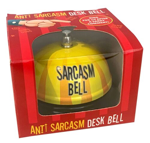 Desk Bell - Sarcasm - Stocking Stuffer/Filler for Men/Women