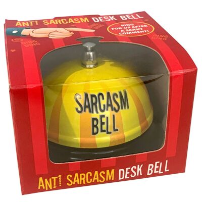 Desk Bell - Sarcasm - Stocking Stuffer/Filler for Men/Women