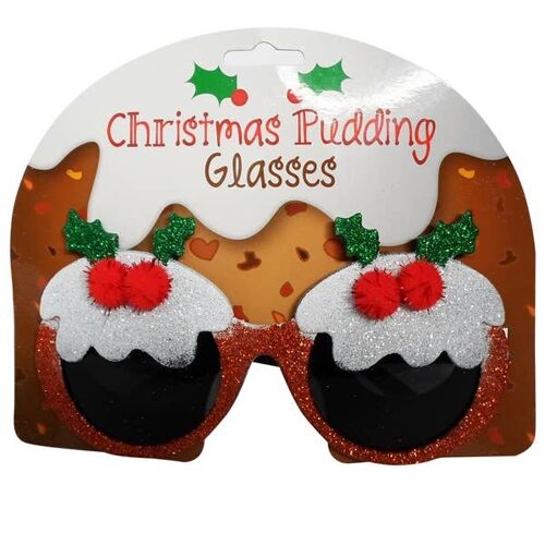 Festive Glasses – Christmas Puddings Stocking Stuffer/Filler