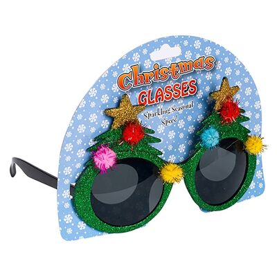 FESTIVE GLASSES – Christmas Tree - Novelty Gifts, Christmas