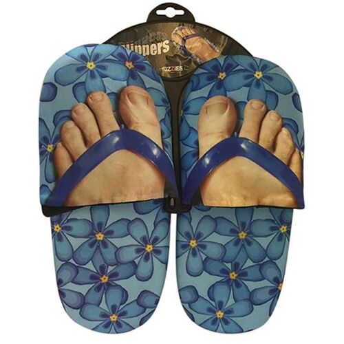 FUNKY FEET - HIS - Novelty Gift , Slippers, Footwear, Gifts