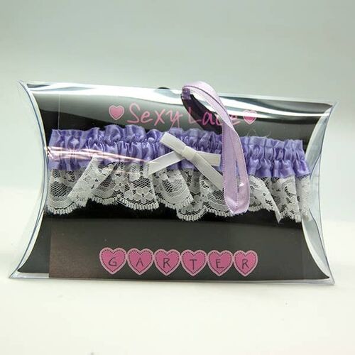Garter- Lavender-I love you - Gifts for her, Hen Party, Sexy