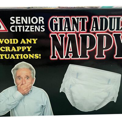 Giant Adult Nappy - Novelty Gifts, Stocking Stuffer Men