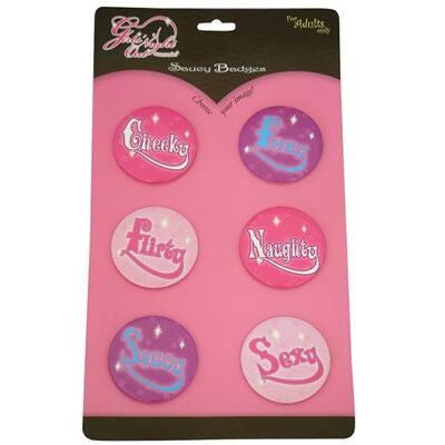 Soirée entre filles - Badges Saucy