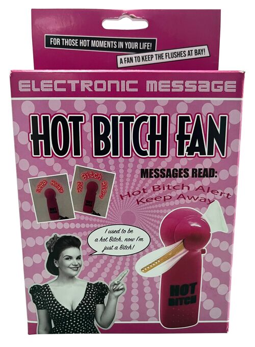 Hot Bitch Handheld Fan - Novelty Gifts for Women, Gag Gift