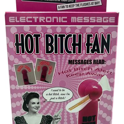 Hot Bitch Handheld Fan - Novelty Gifts for Women, Gag Gift