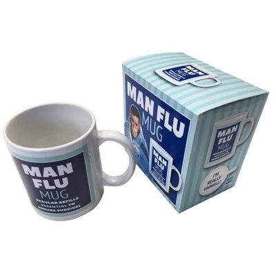 Man Flu Mug - Funny Coffee Mug, Novelty Gift for Him