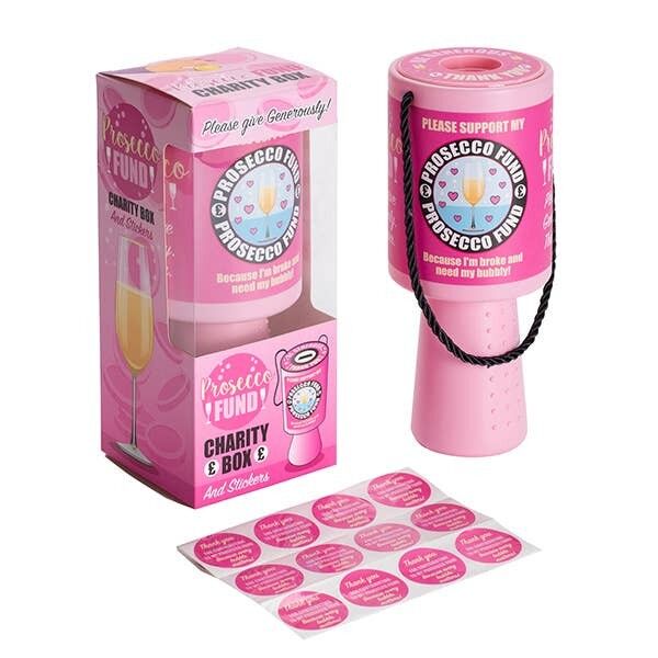 Prosecco Charity Box- Funny Gifts, Novelty Gifts, Gag Gift