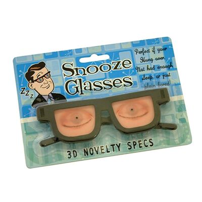 Snooze Glasses - Novelty Gifts, Gag Gift, Funny Eyewear