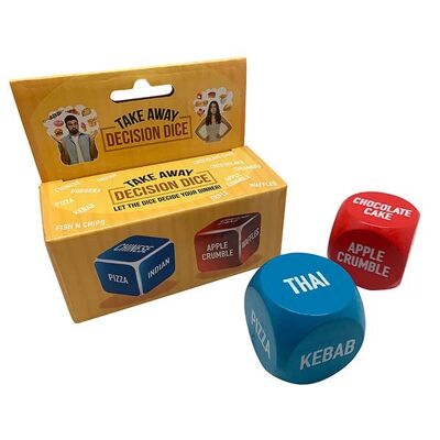Take Away Decision Dice - Gag Gift - Novelty Gifts