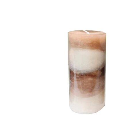 Vanilla Swirl Ombre Pillar Candle