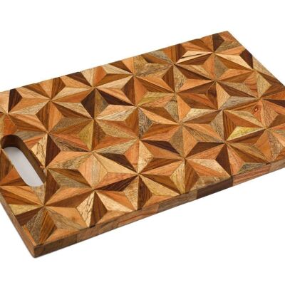 Wood Inlay Serving Tray