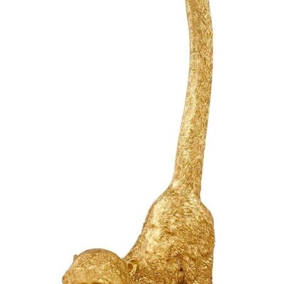 Ornamento scimmia in resina dalla coda riccia 43 cm