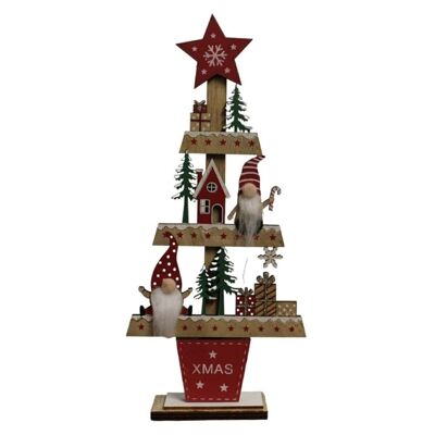 Ornamento per albero di Natale in legno autoportante