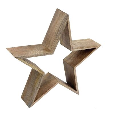 Estrella de madera independiente