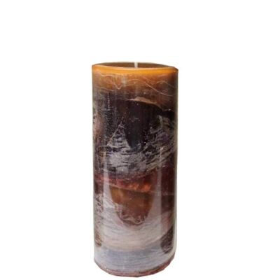 Cinnamon Swirl Ombre Pillar Candle