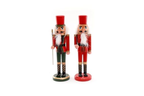 Two Standing Nutcracker Solider Ornaments