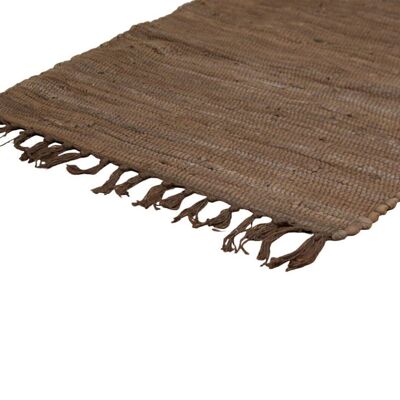 Tapis Chindi Marron