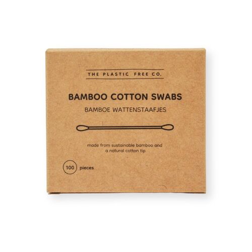 Bamboo Cotton Swabs - 100 Pieces