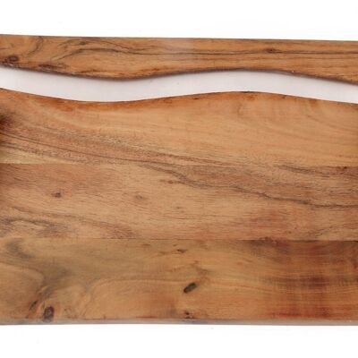 Acacia Wood Tray With Handles