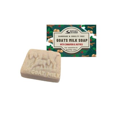 Sapone al latte di capra con cannella e noce moscata